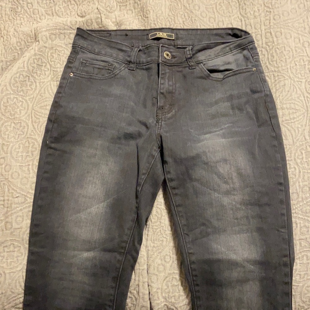 Black flare jeans